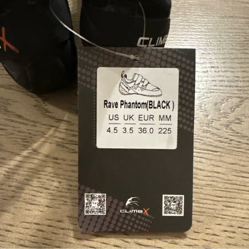 Rawave Kids Black Climbing Sneakers with Velcro Straps